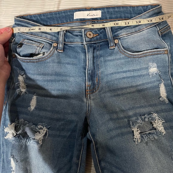 Kancan women’s skinny jeans distressed size 5 / 26 stretch - Picture 11 of 12